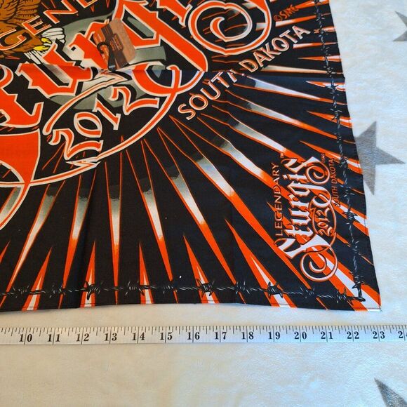 Sturgis‎ 2012 Legendary Bandana Screaming Bald Eagle Design 23" x 23" Bandana - Picture 5 of 7